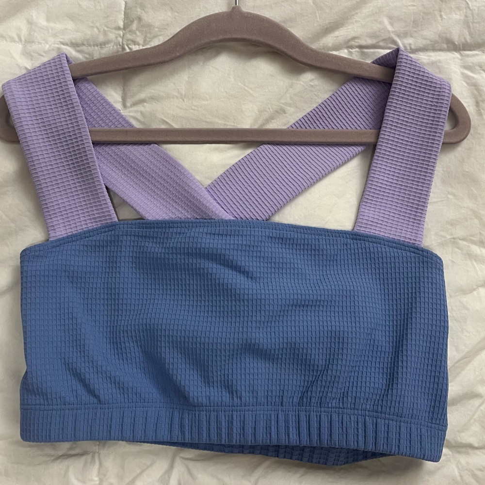 Year of Ours Blue and Lavender Bralette Size Small